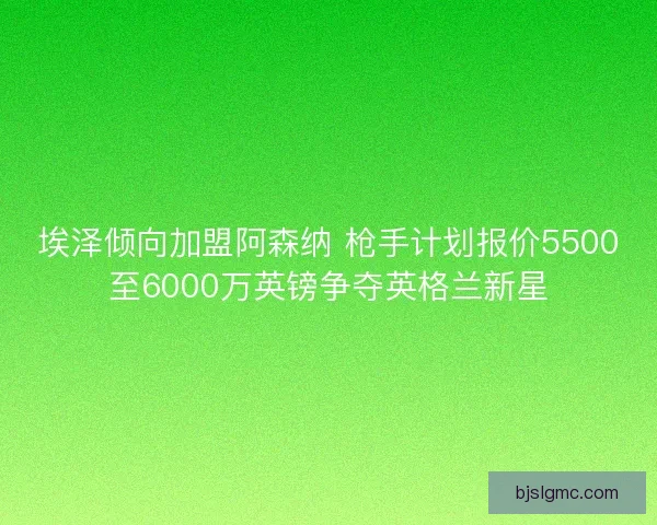 埃泽倾向加盟阿森纳 枪手计划报价5500至6000万英镑争夺英格兰新星